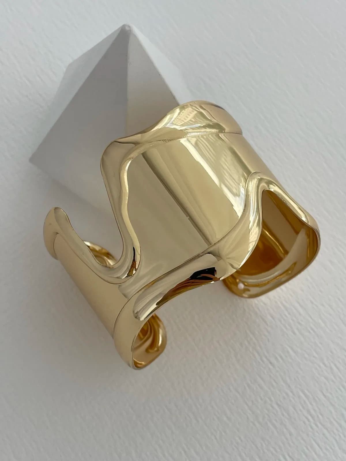 Özel Seri Soyut Tasarım Sıkıştırılabilir Gold Bileklik
