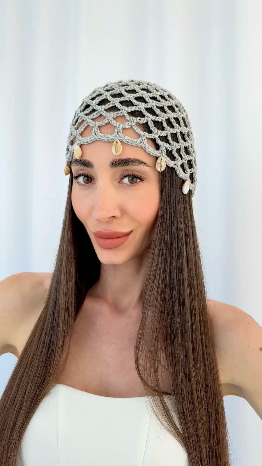 ZR Model Deniz Kabuğu Detay Gri File Şapka