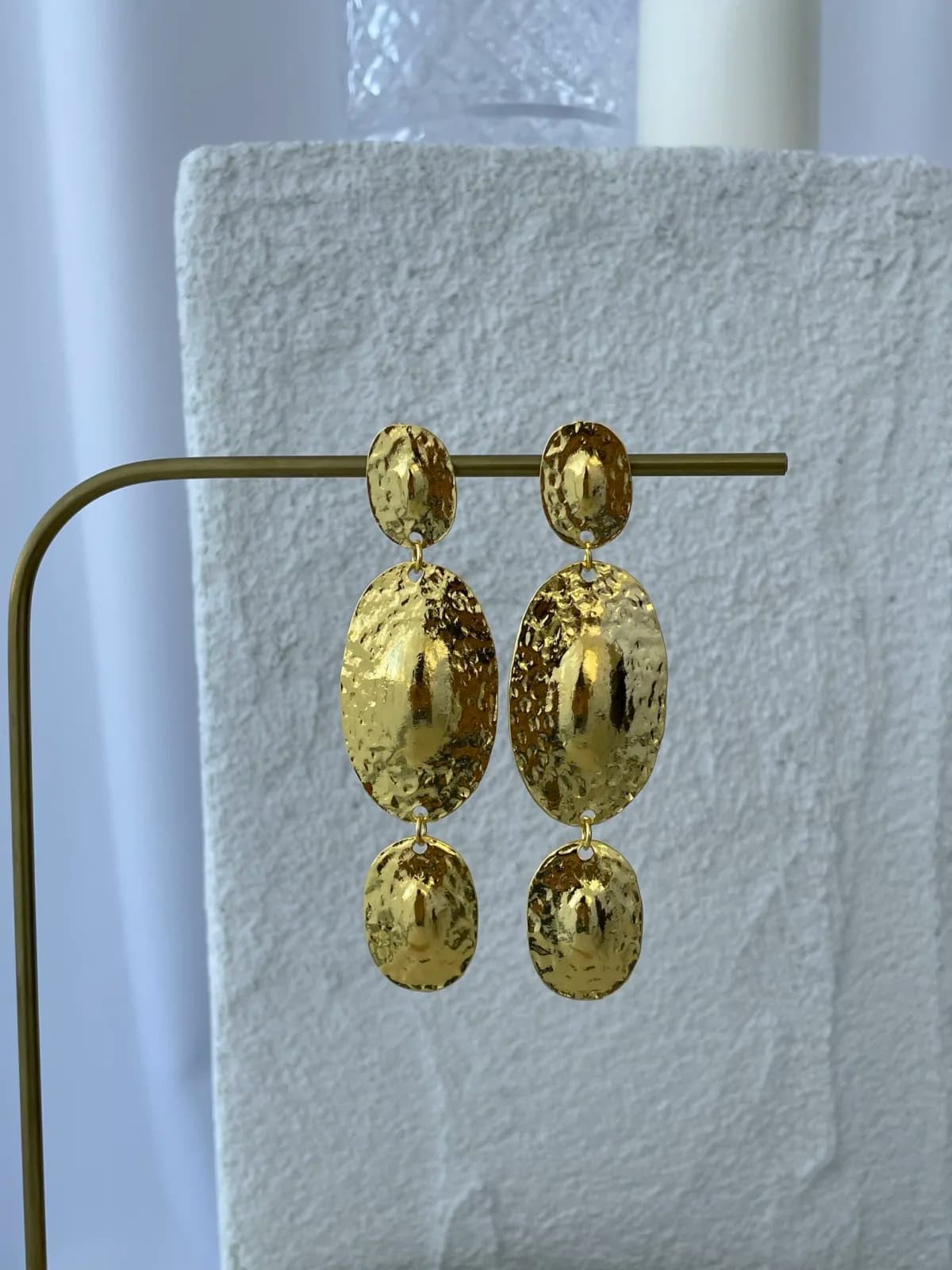 Özel Seri Marka Model Büyük Boy Gold Küpe