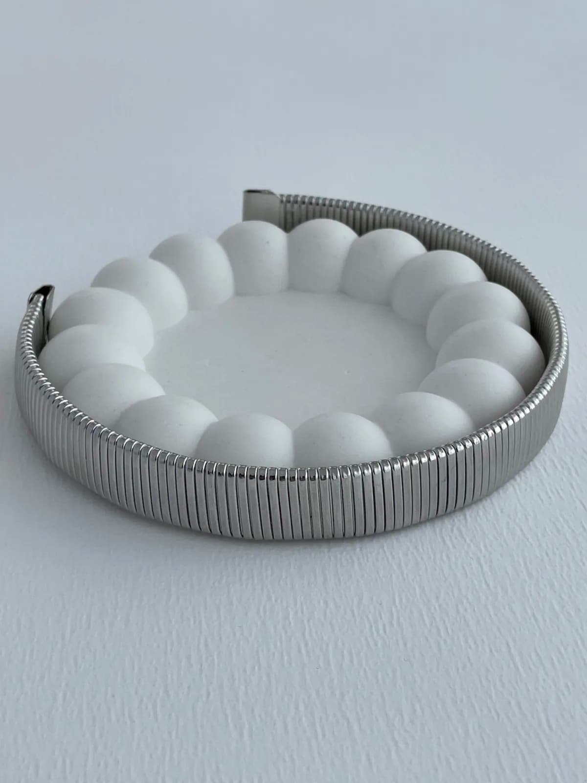 Özel Seri Tırtıklı Marka Model Gümüş Choker Kolye