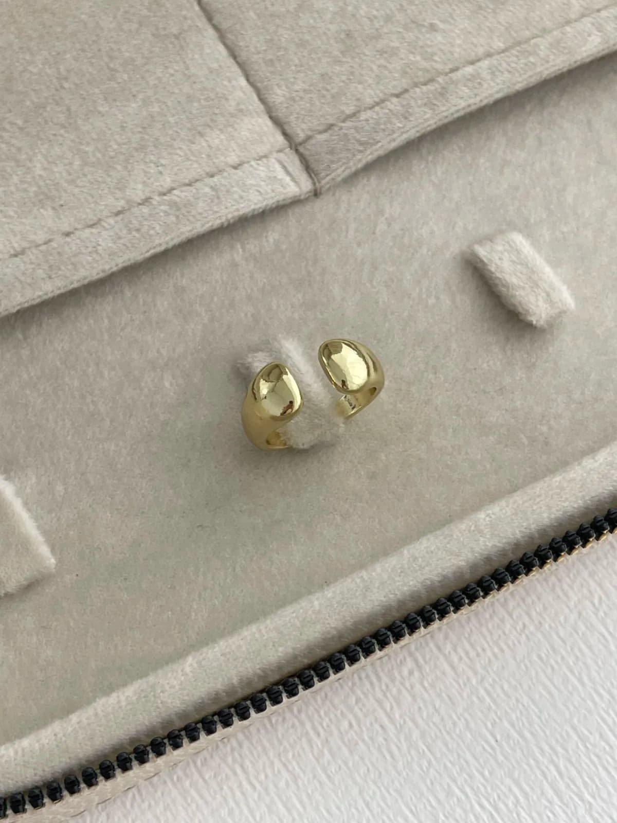 Özel Seri Pinterest Ayrık Damla Model Ayarlanabilir Gold Yüzük