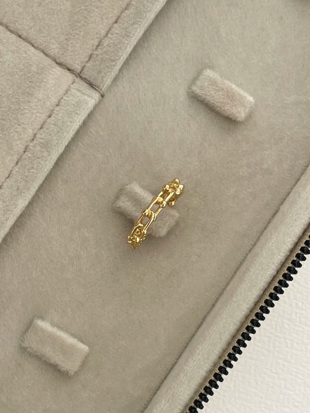 Özel Seri Zirkon Taş Marka Model Ayarlanabilir Gold Yüzük