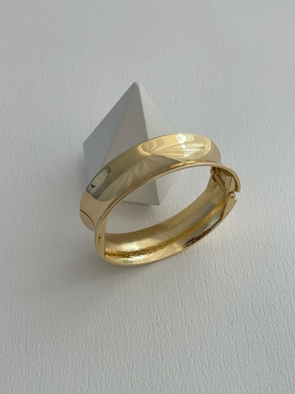 Özel Seri Halka Tasarım Gold Kelepçe Bileklik