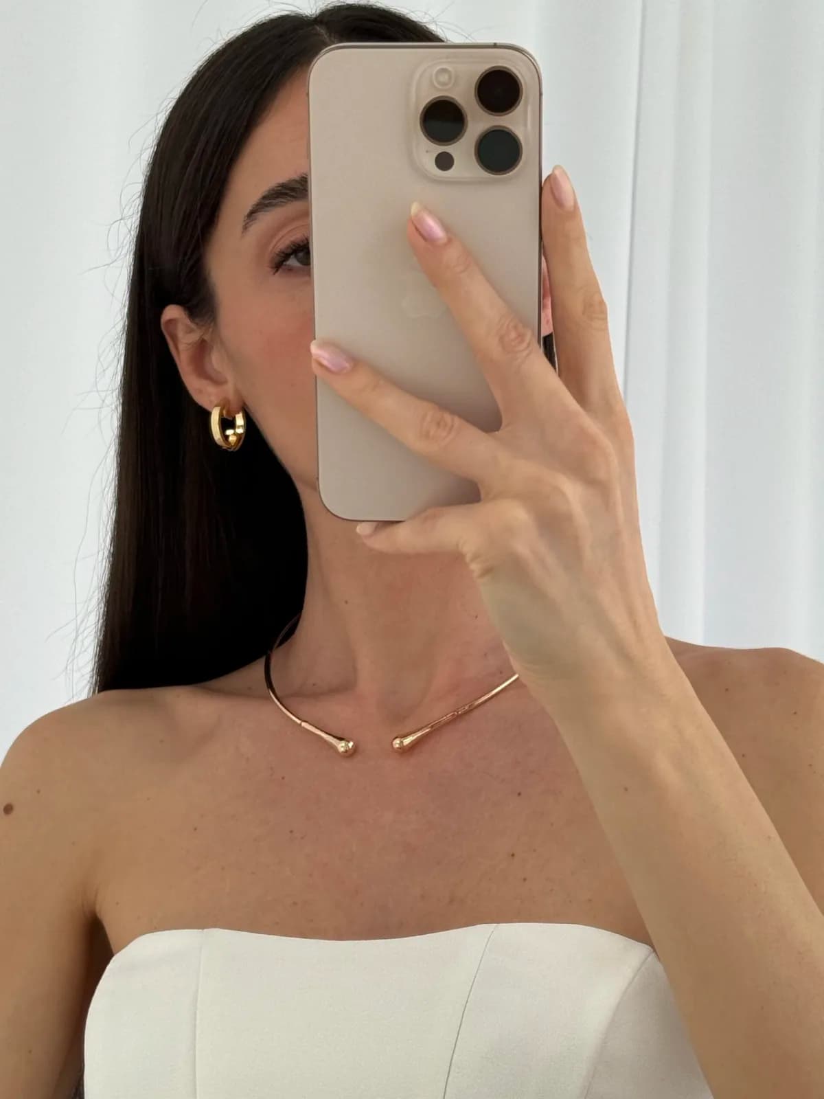 Özel Seri Marka Model Gold Küpe