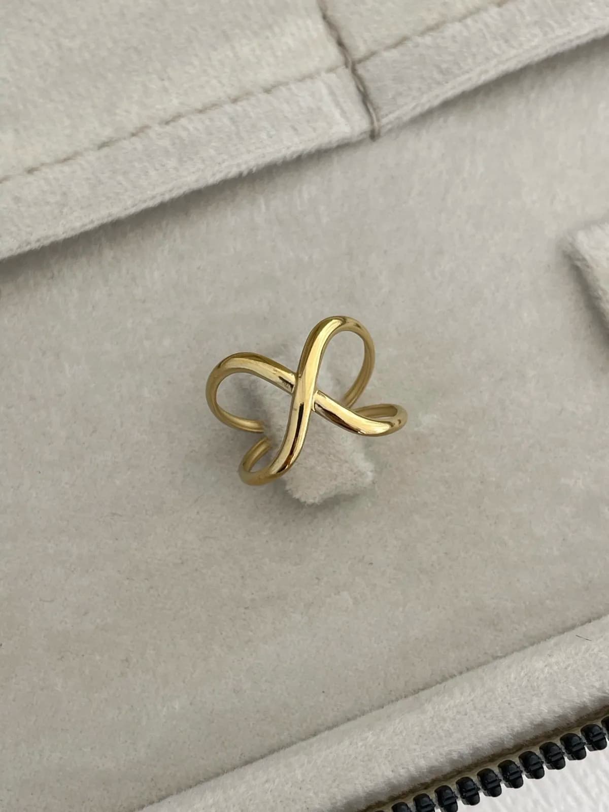 Özel Seri Pinterest Model Gold Ayarlanabilir Yüzük