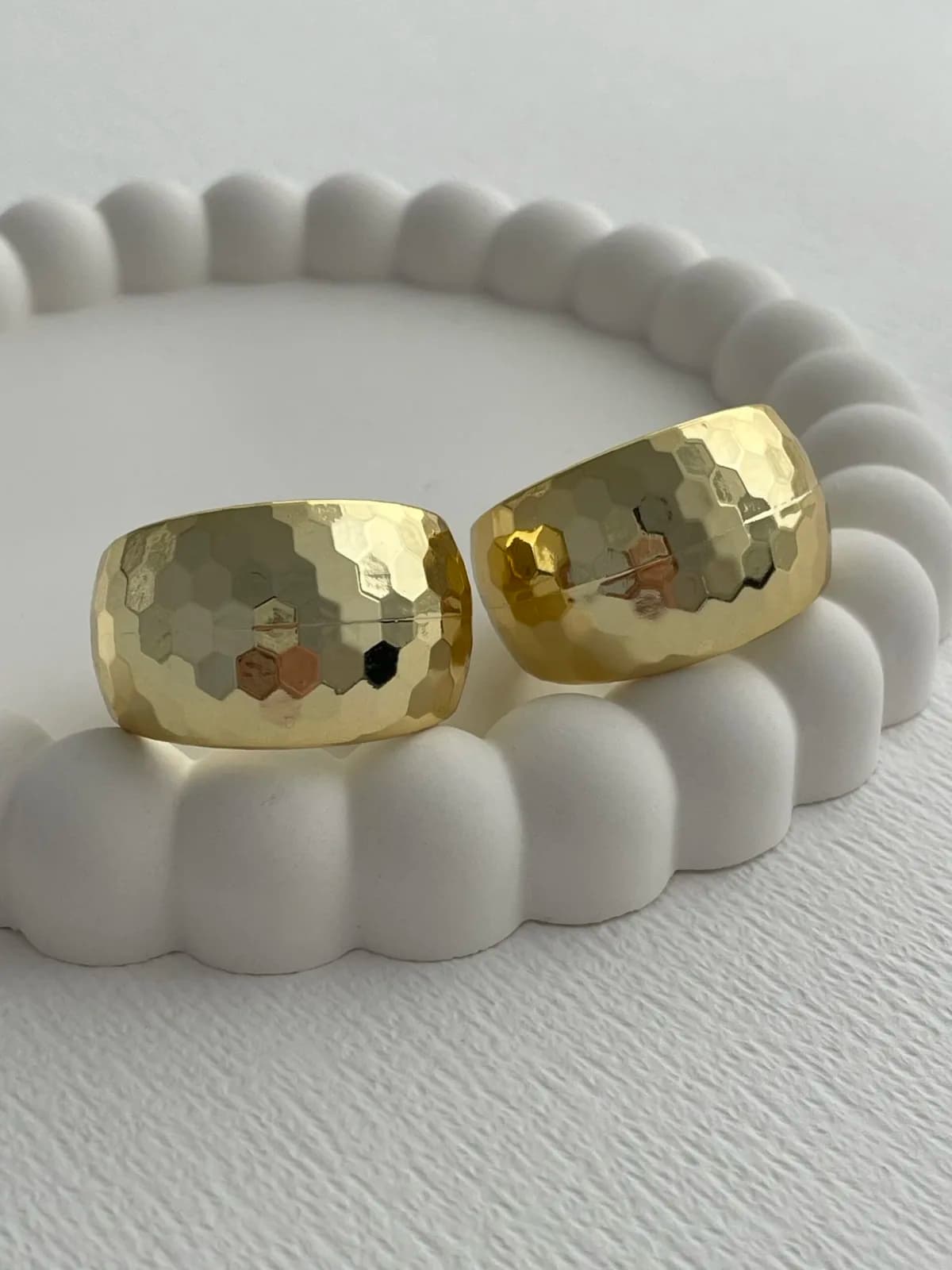 Özel Seri Disko Model Gold Halka Küpe