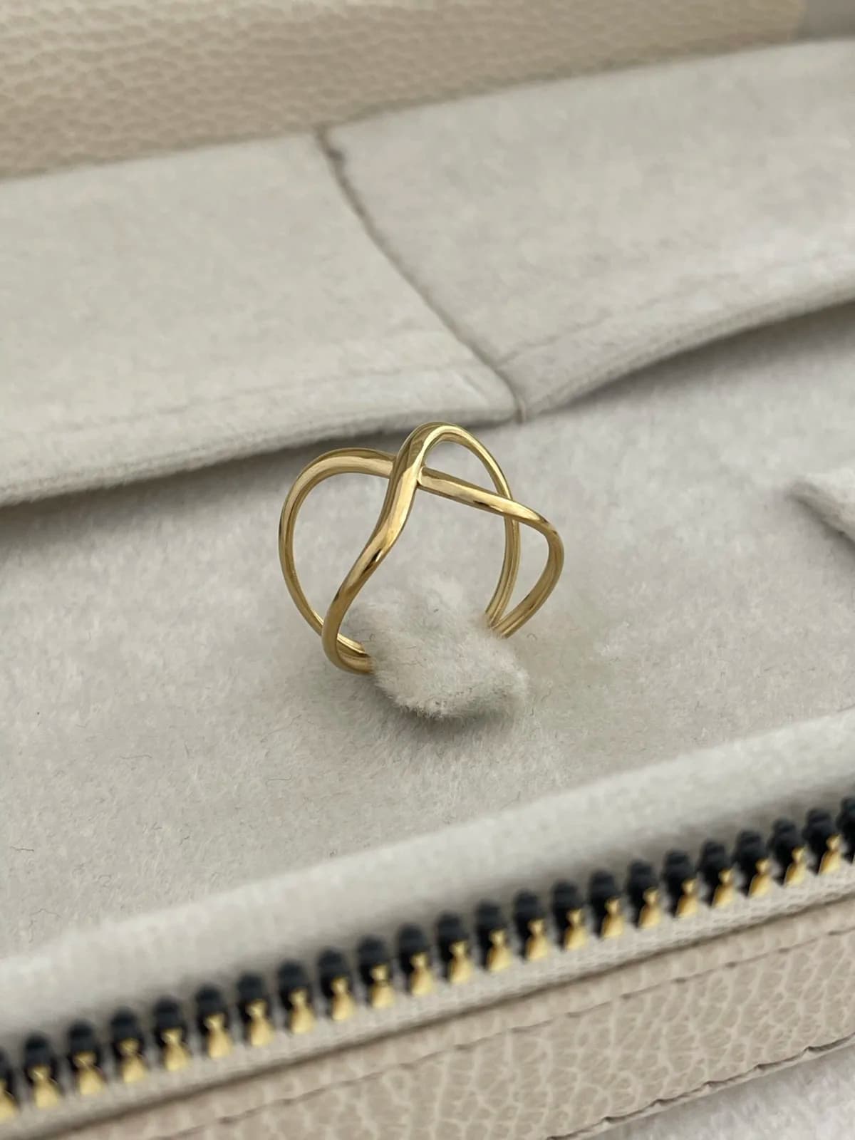 Özel Seri Pinterest Model Gold Ayarlanabilir Yüzük