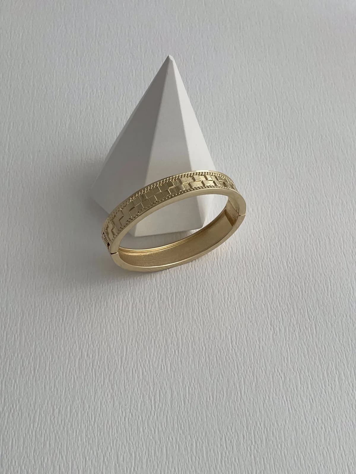 Özel Seri Geometrik Desen Gold Kelepçe Bileklik
