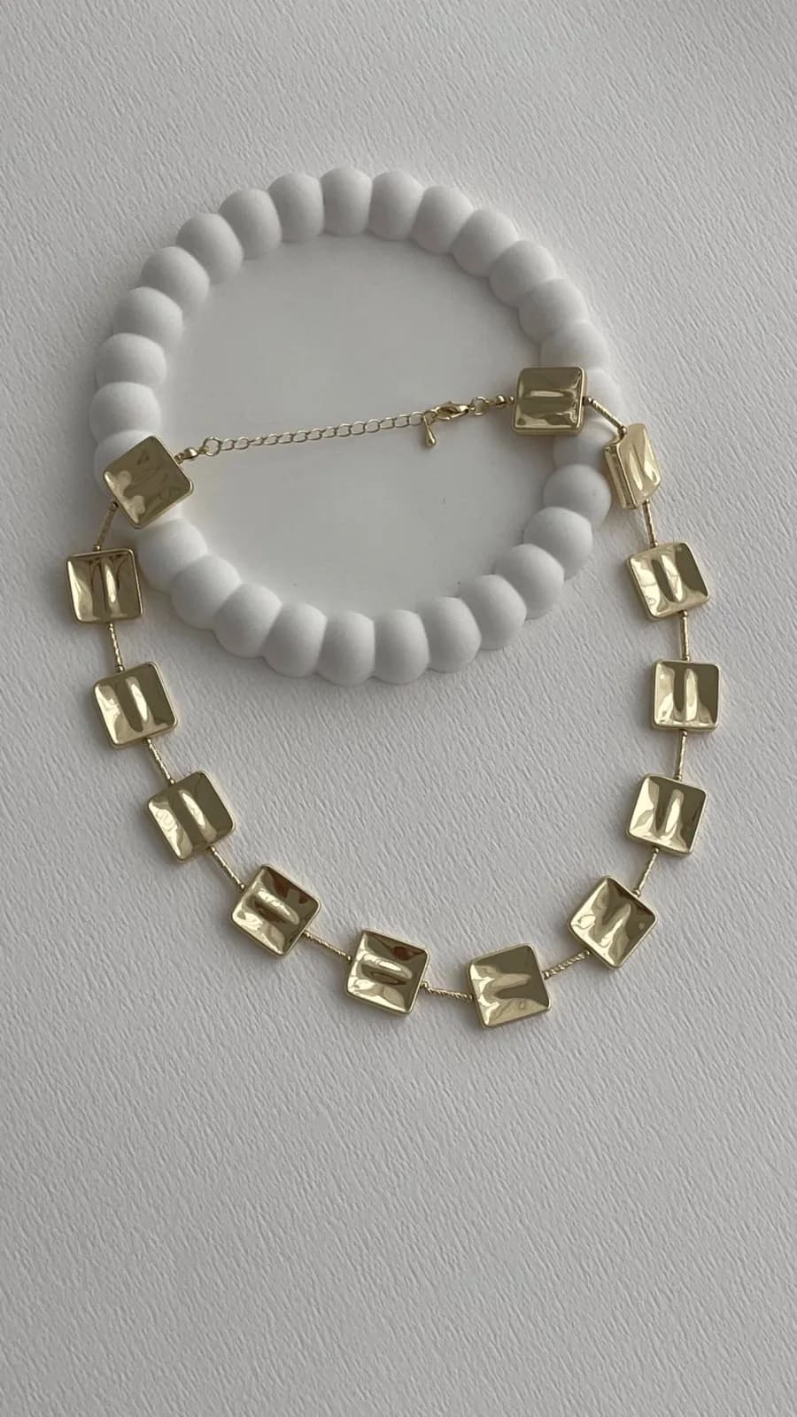 Özel Seri Kare Gold Kolye
