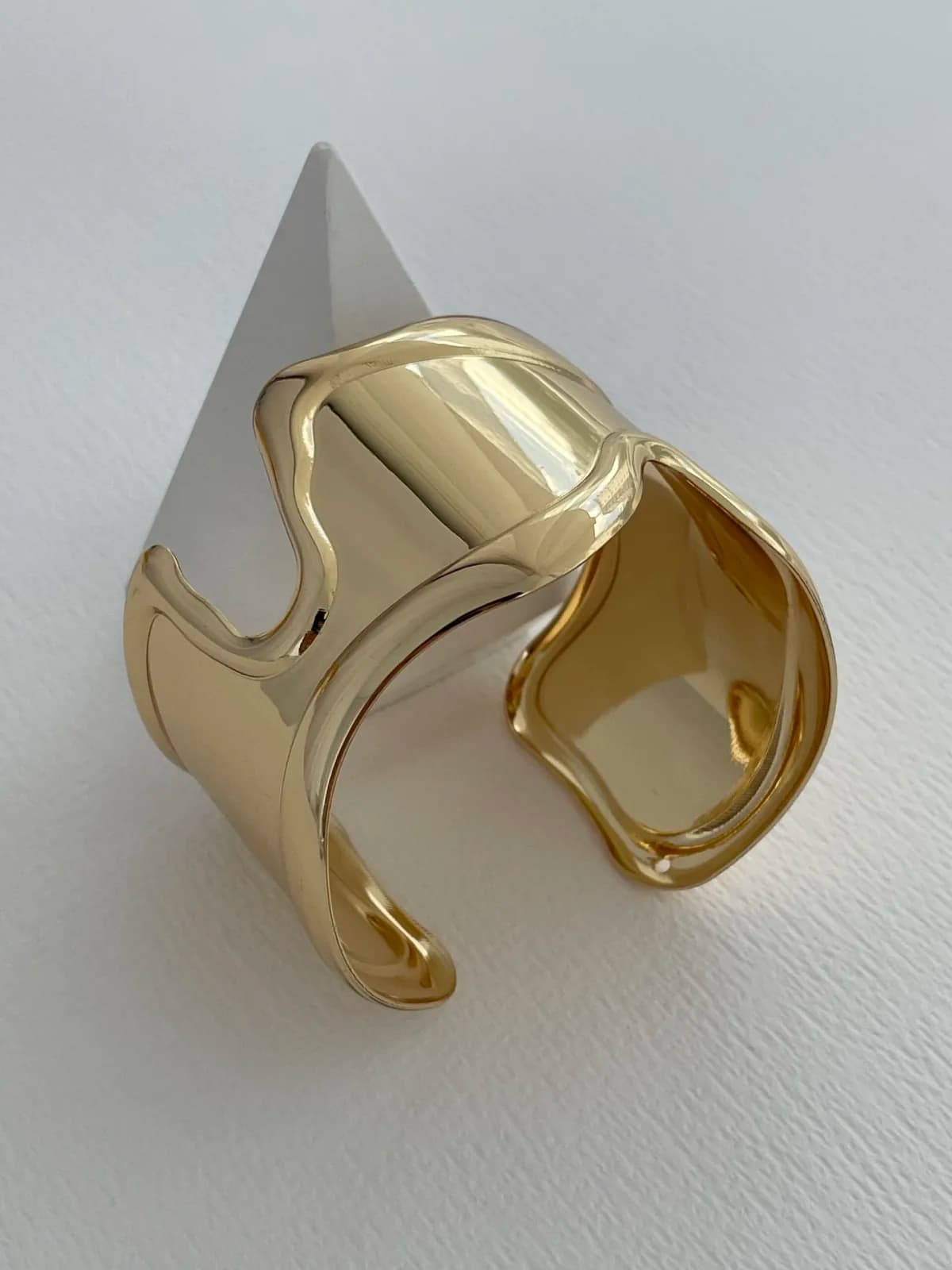 Özel Seri Soyut Tasarım Sıkıştırılabilir Gold Bileklik