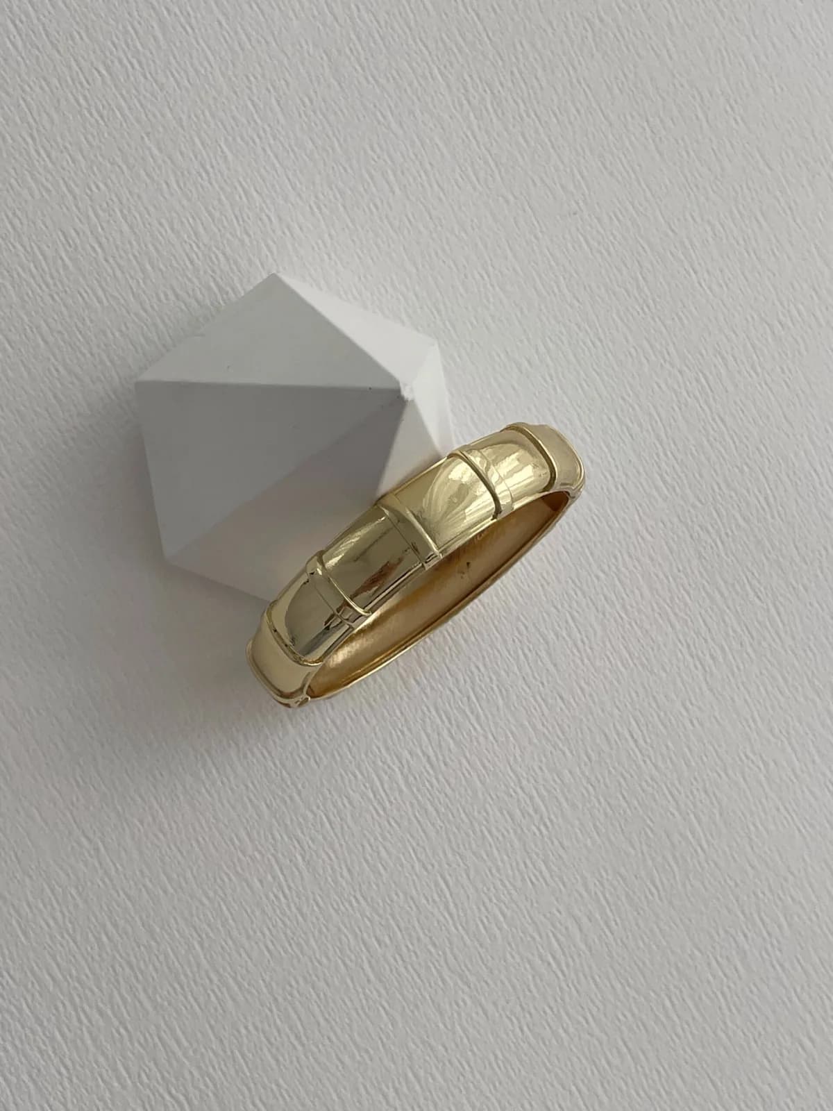 Özel Seri Geometrik Tasarım Gold Kelepçe Bileklik