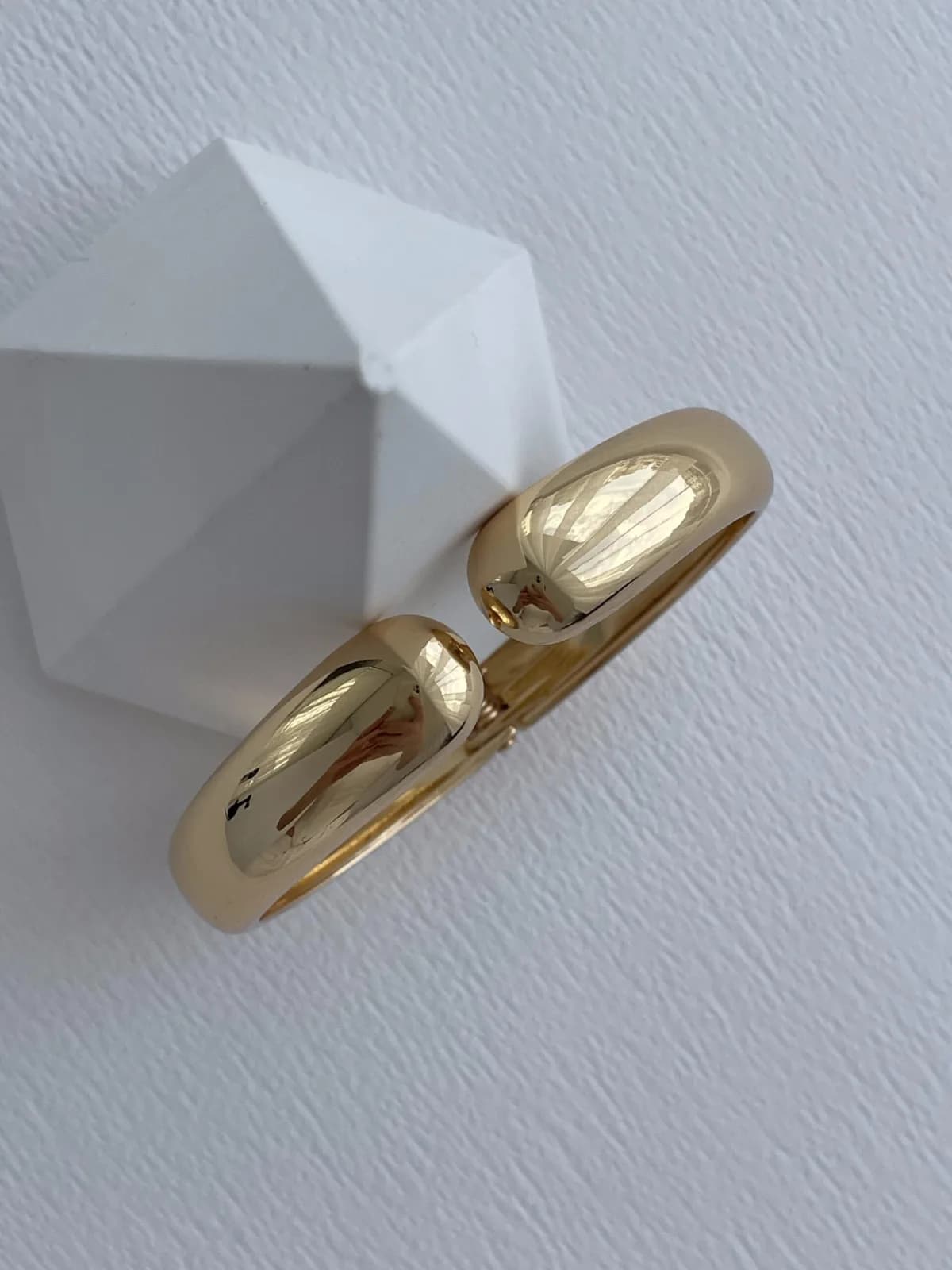 Özel Seri Damla Tasarım Gold Kelepçe Bileklik