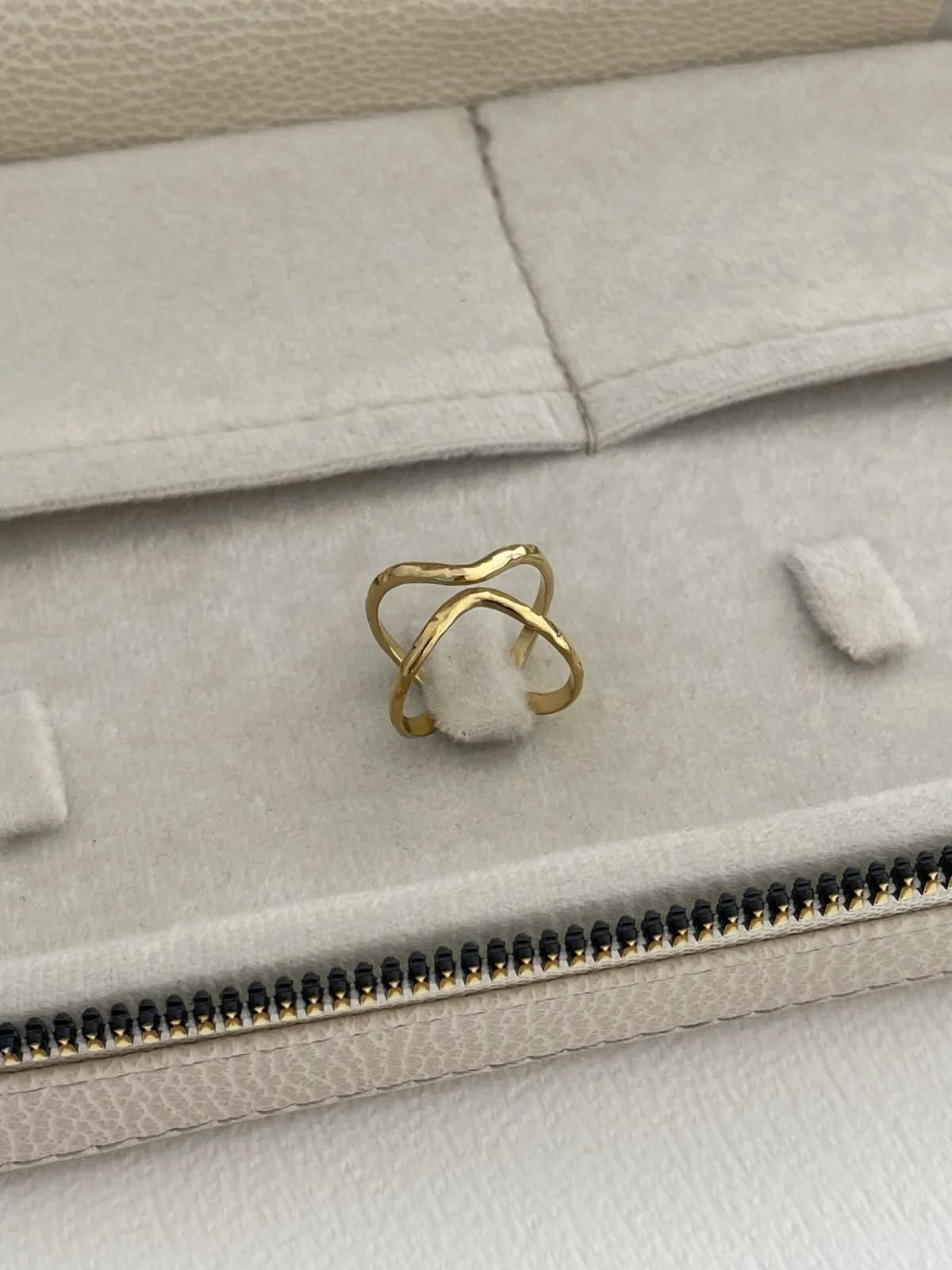 Özel Seri Pinterest Model Gold Ayarlanabilir Yüzük