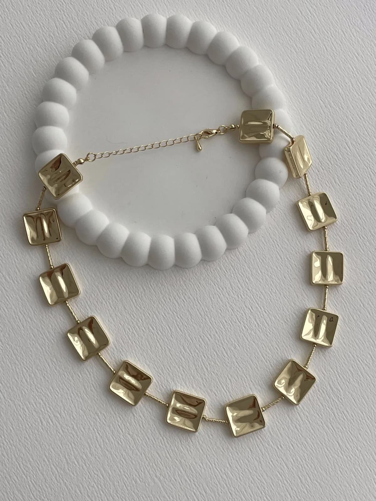 Özel Seri Kare Gold Kolye