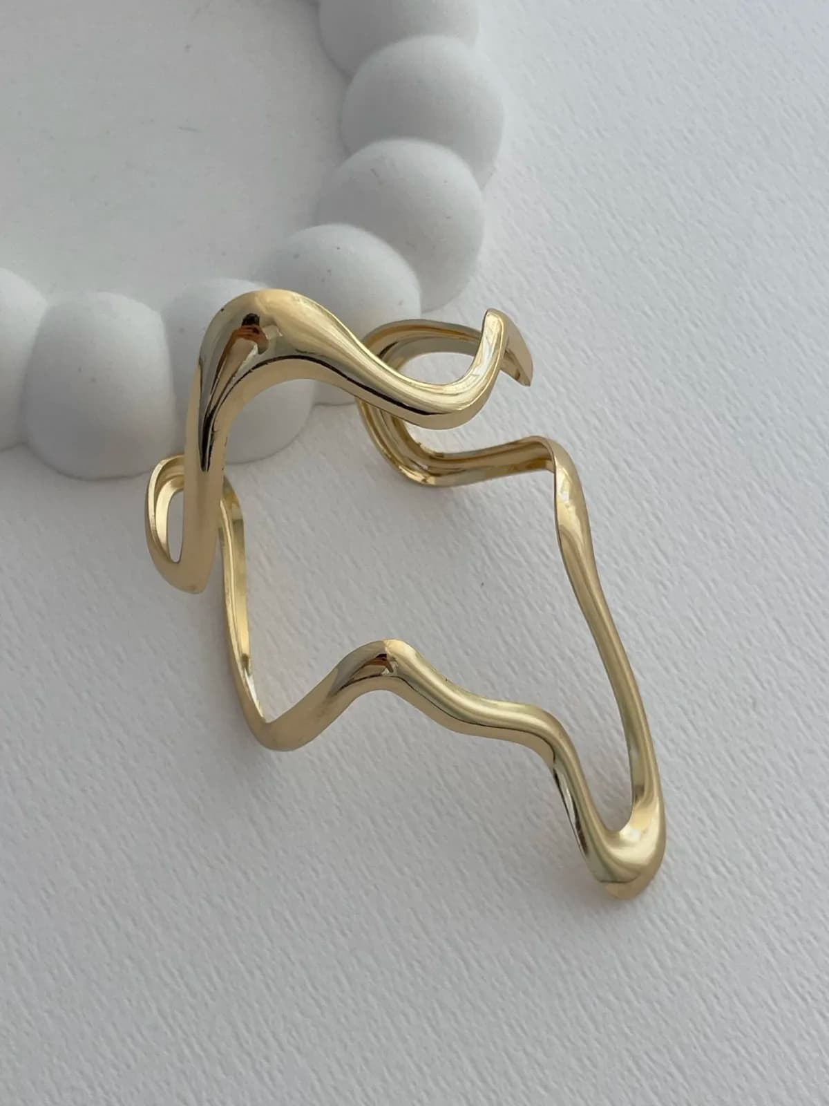 Özel Seri Soyut Tasarım Gold Ayarlanabilir Pinterest Bileklik
