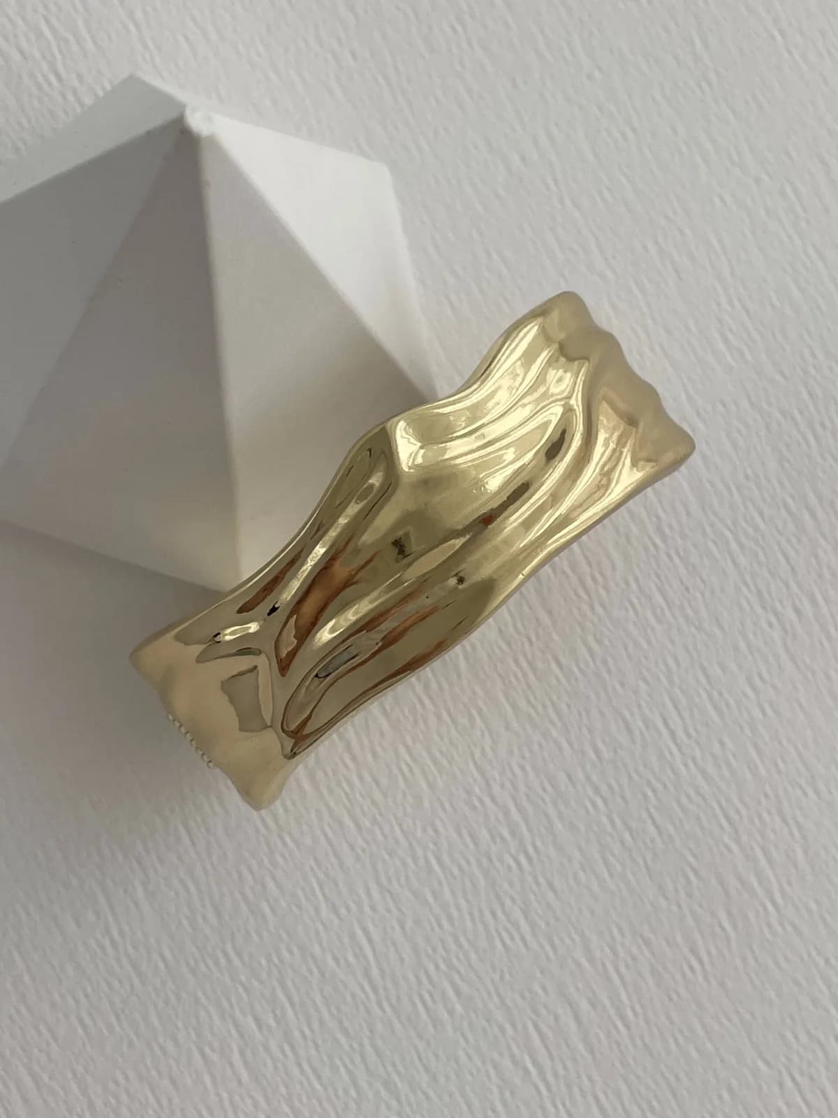 Özel Seri Soyut Tasarım Gold Kelepçe Bileklik