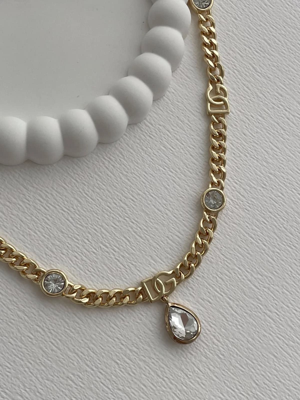Özel Seri Zirkon Taşlı Marka Model Zincir Gold Kolye