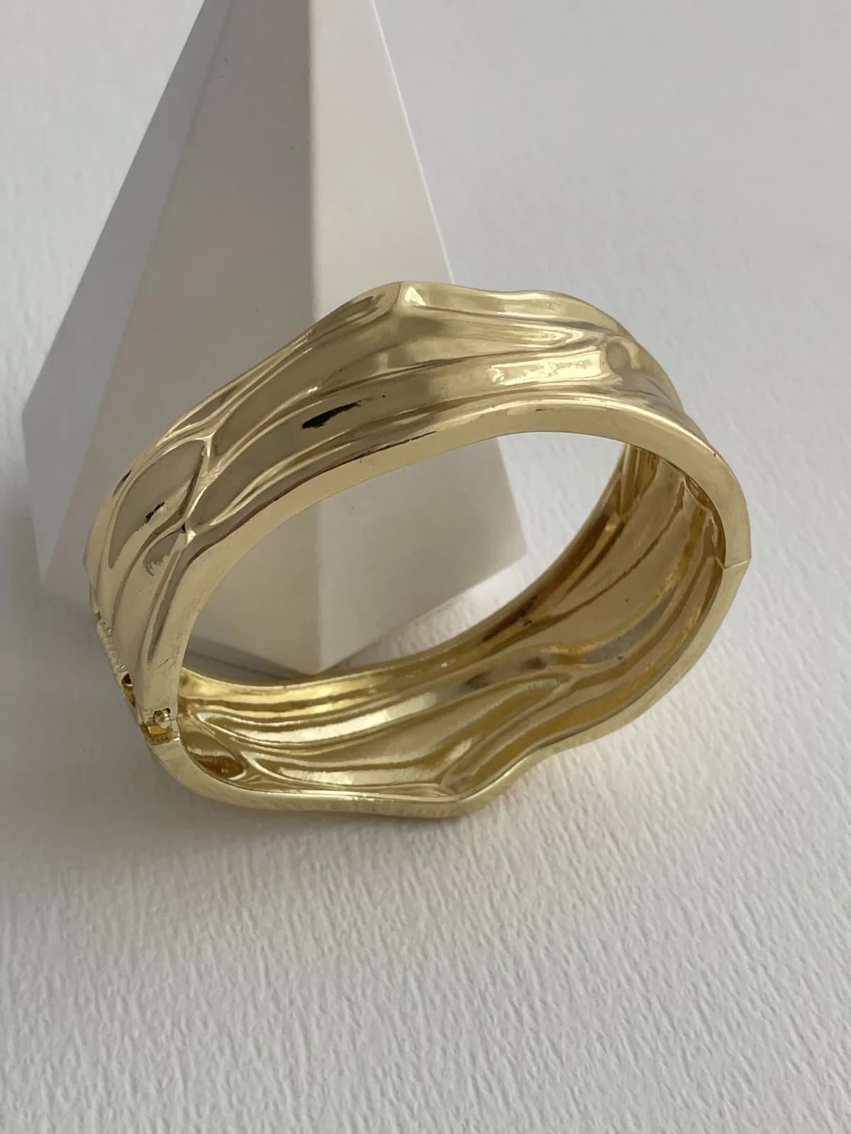 Özel Seri Soyut Tasarım Gold Kelepçe Bileklik