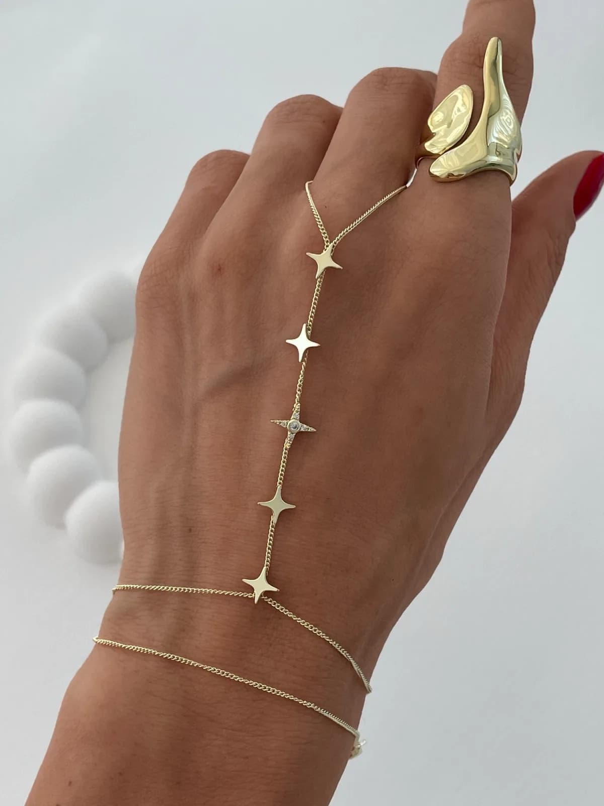 Özel Seri Beşli Yıldız Tasarım Gold Şahmeran