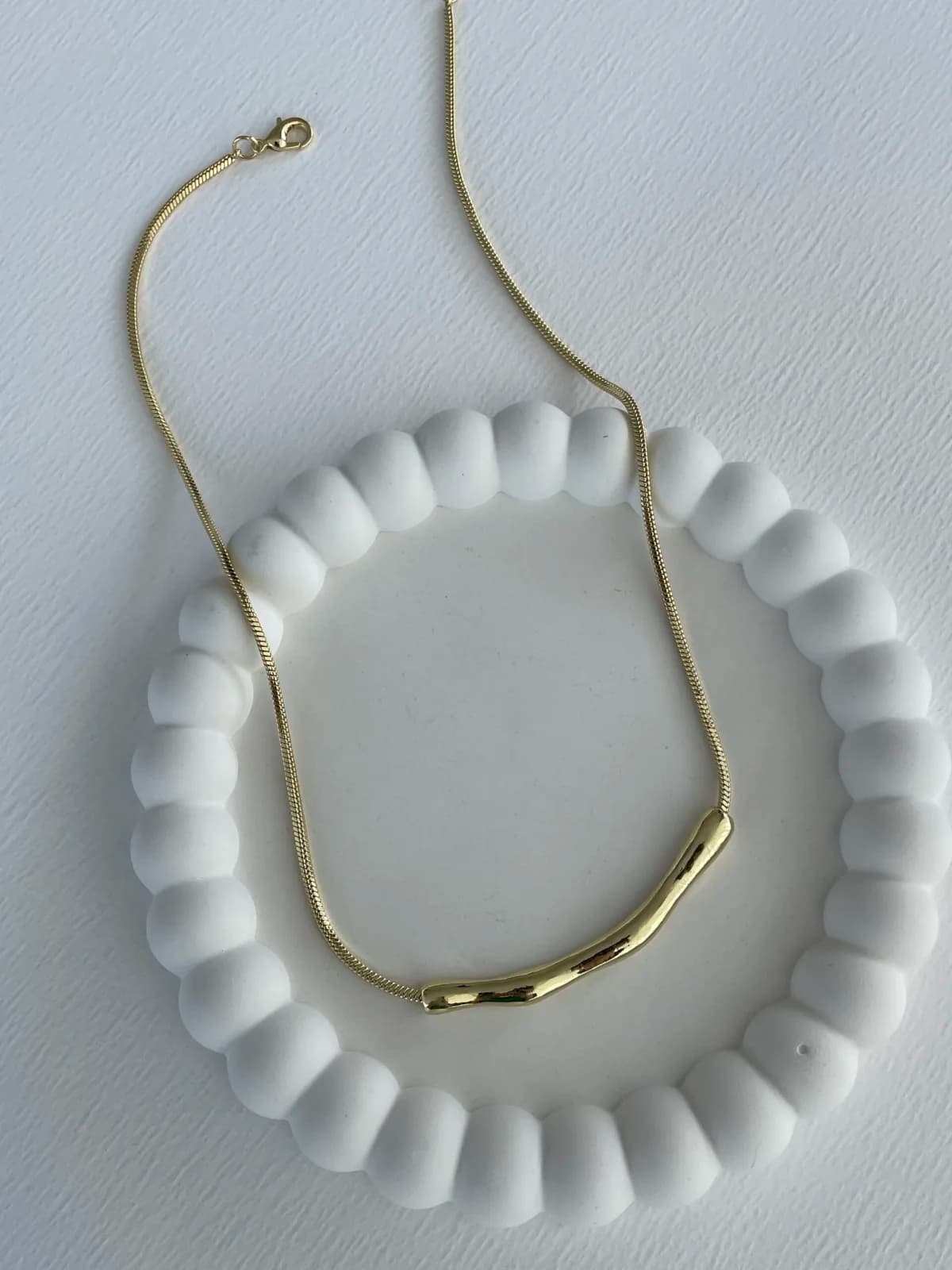 Özel Seri Asimetrik Desen Gold Kolye
