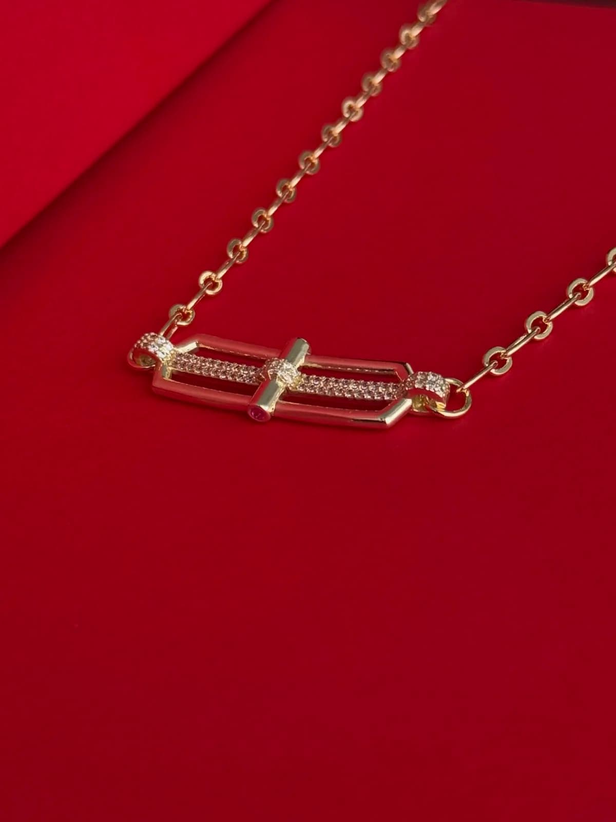 NS-Premium Marka Model Gold Kolye