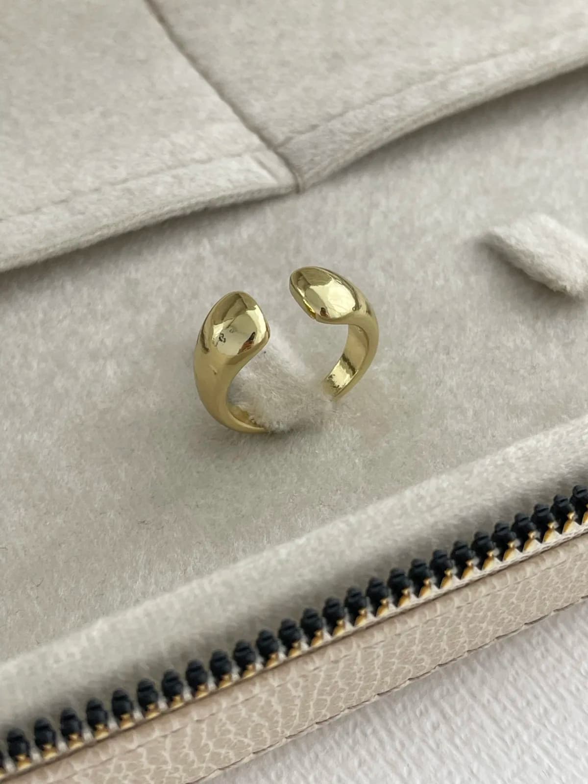 Özel Seri Pinterest Ayrık Damla Model Ayarlanabilir Gold Yüzük