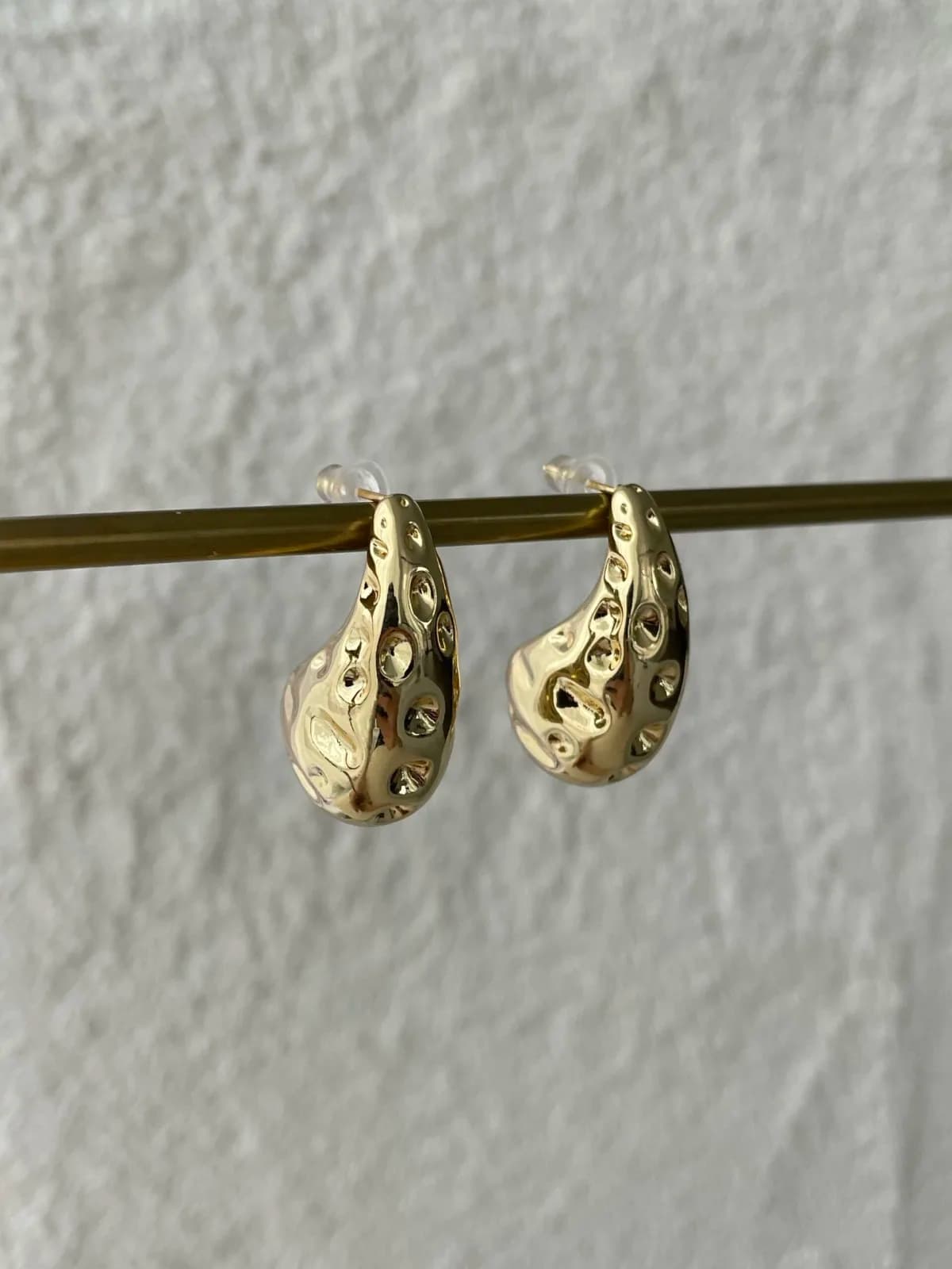 Özel Seri Geometrik Desen Gold Marka Küpe