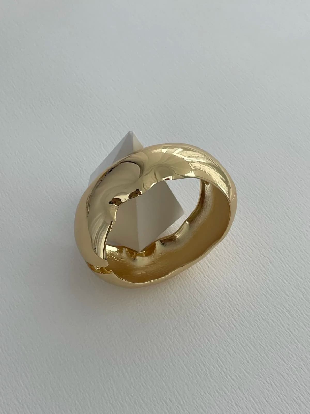 Özel Seri Soyut Tasarım Gold Kelepçe Bileklik