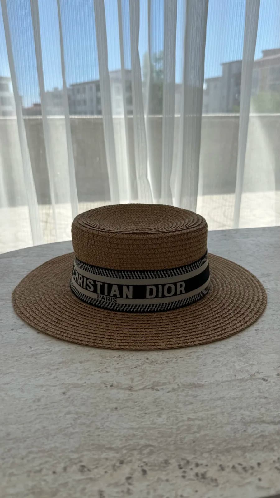 CD Marka Model Camel Küçük Boy Hasır Şapka