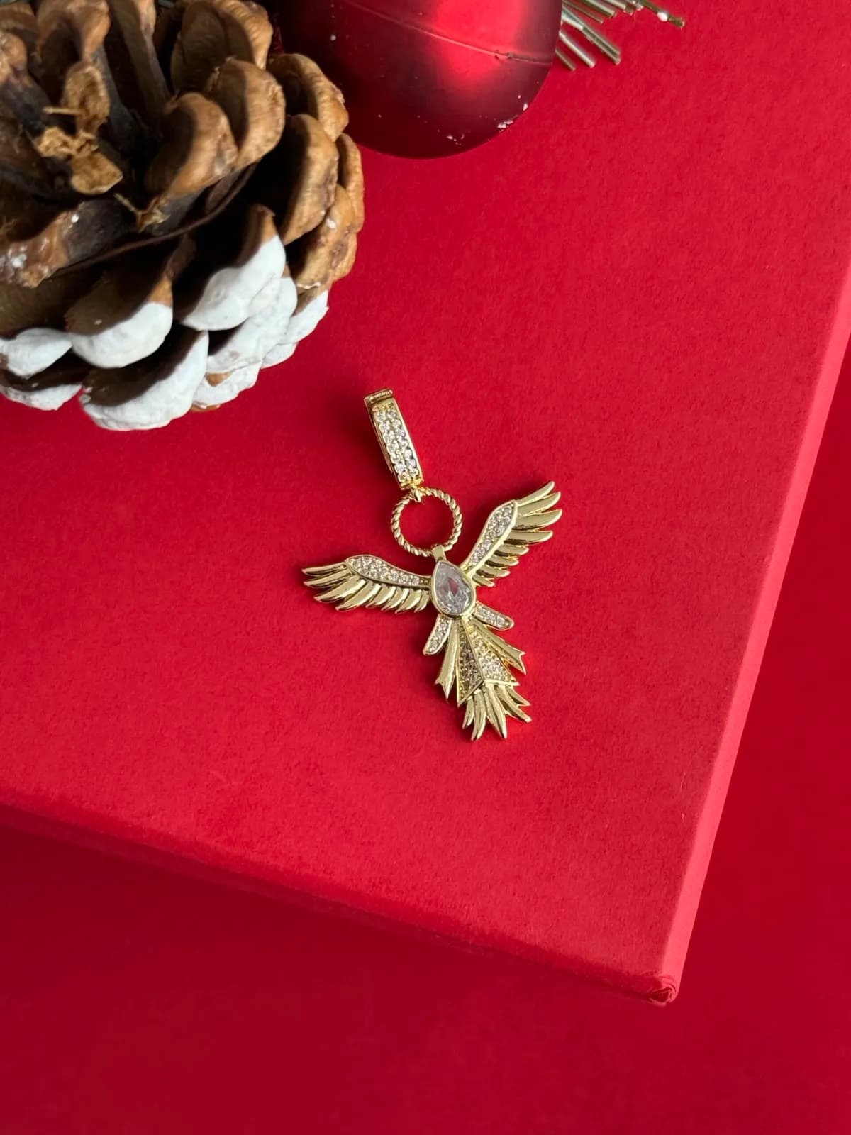 NS-Orta Boy Anka Kuşu Gold Charm Uç