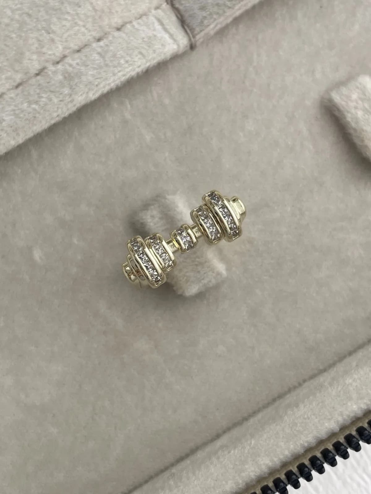 Özel Seri Zirkon Taş Detay Sarmal Ayarlanabilir Gold Yüzük