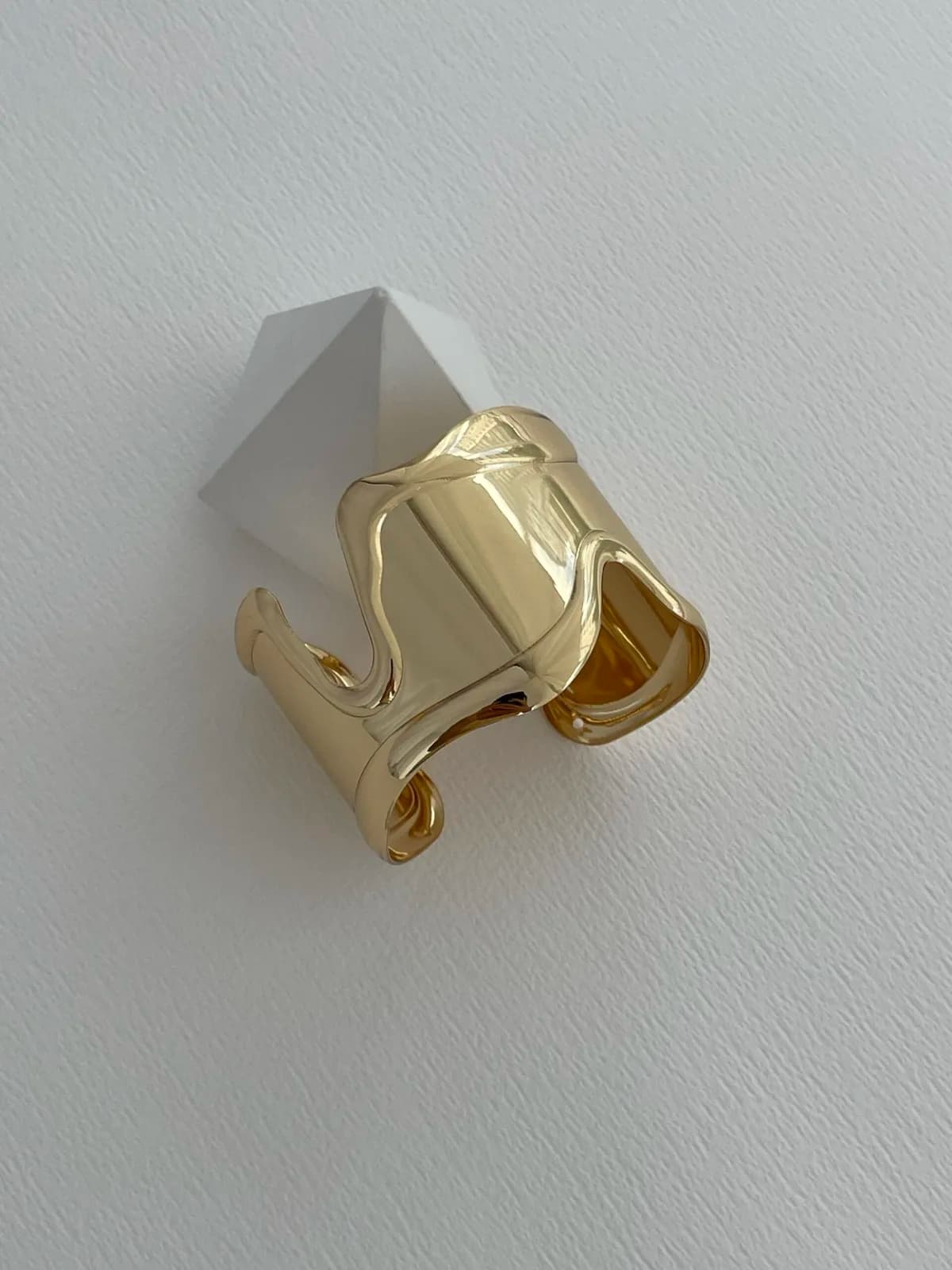 Özel Seri Soyut Tasarım Sıkıştırılabilir Gold Bileklik