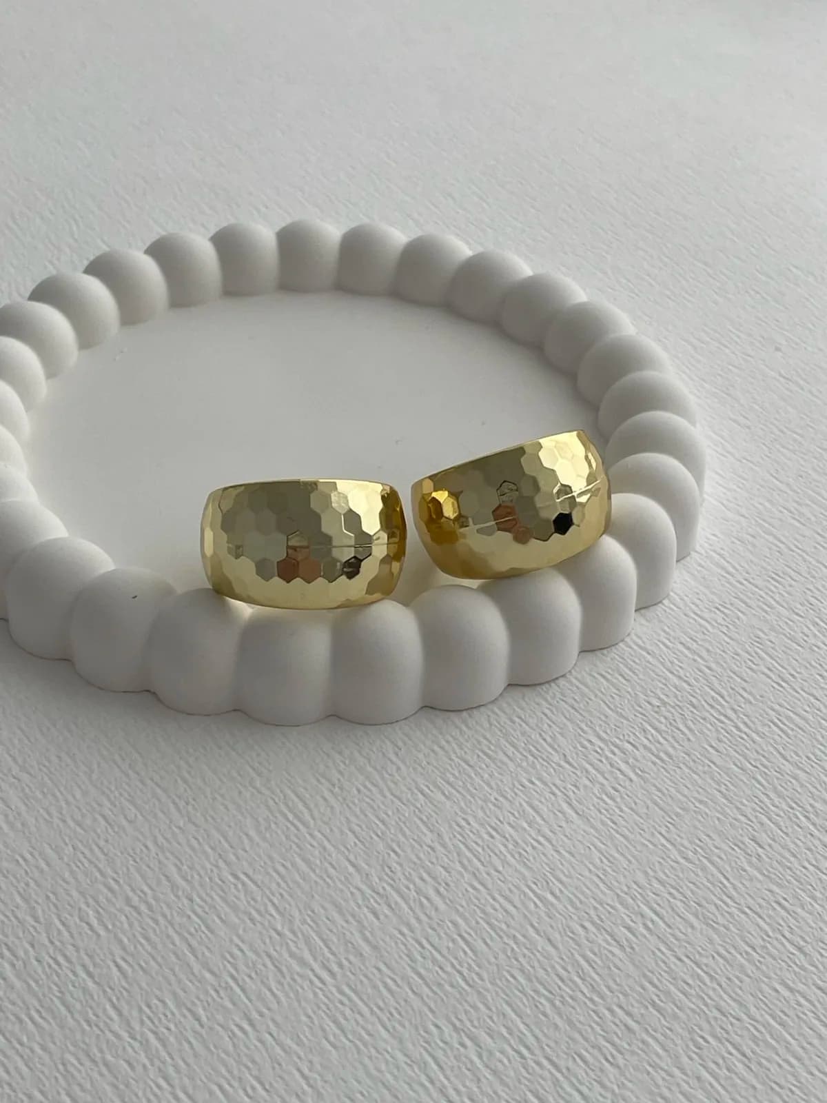 Özel Seri Disko Model Gold Halka Küpe