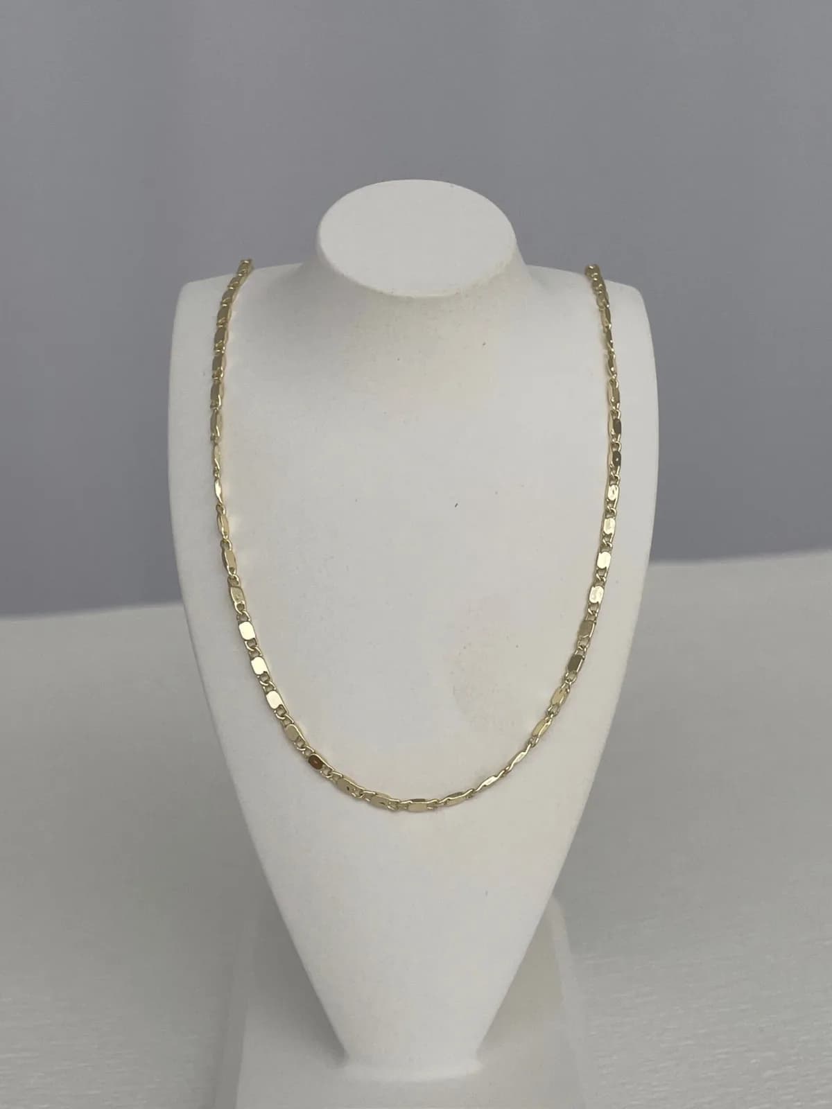 Özel Seri İnce Ezme Figaro Zincir Gold Kolye 60 Cm
