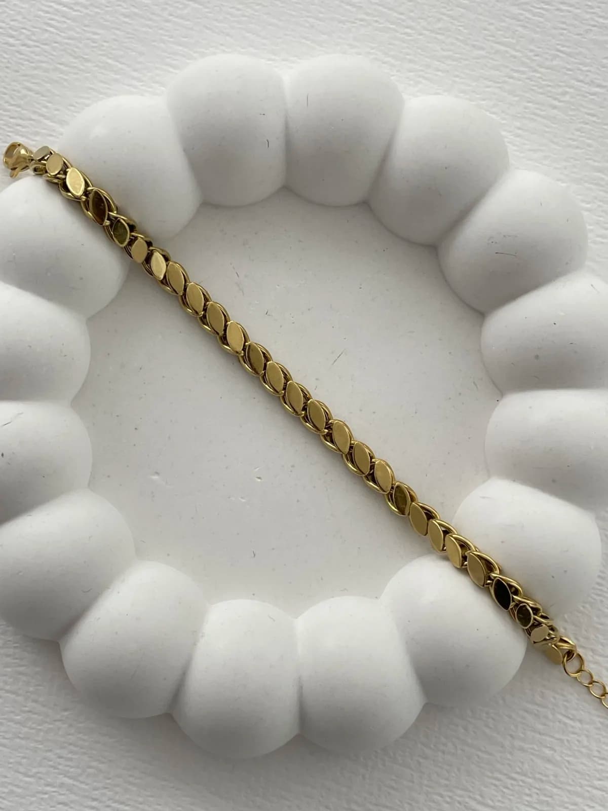 Çelik Arpa Tasarım Gold Bileklik