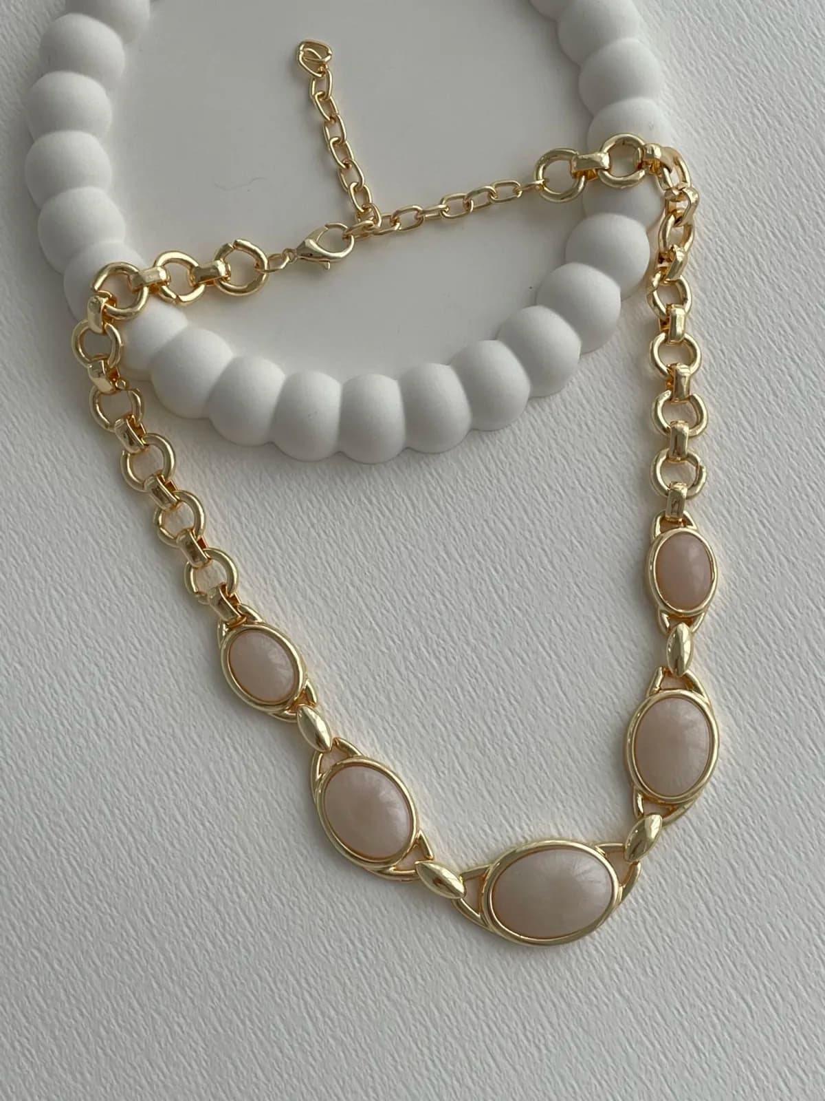 Özel Seri Sedef Detay MNG Model Gold Kolye