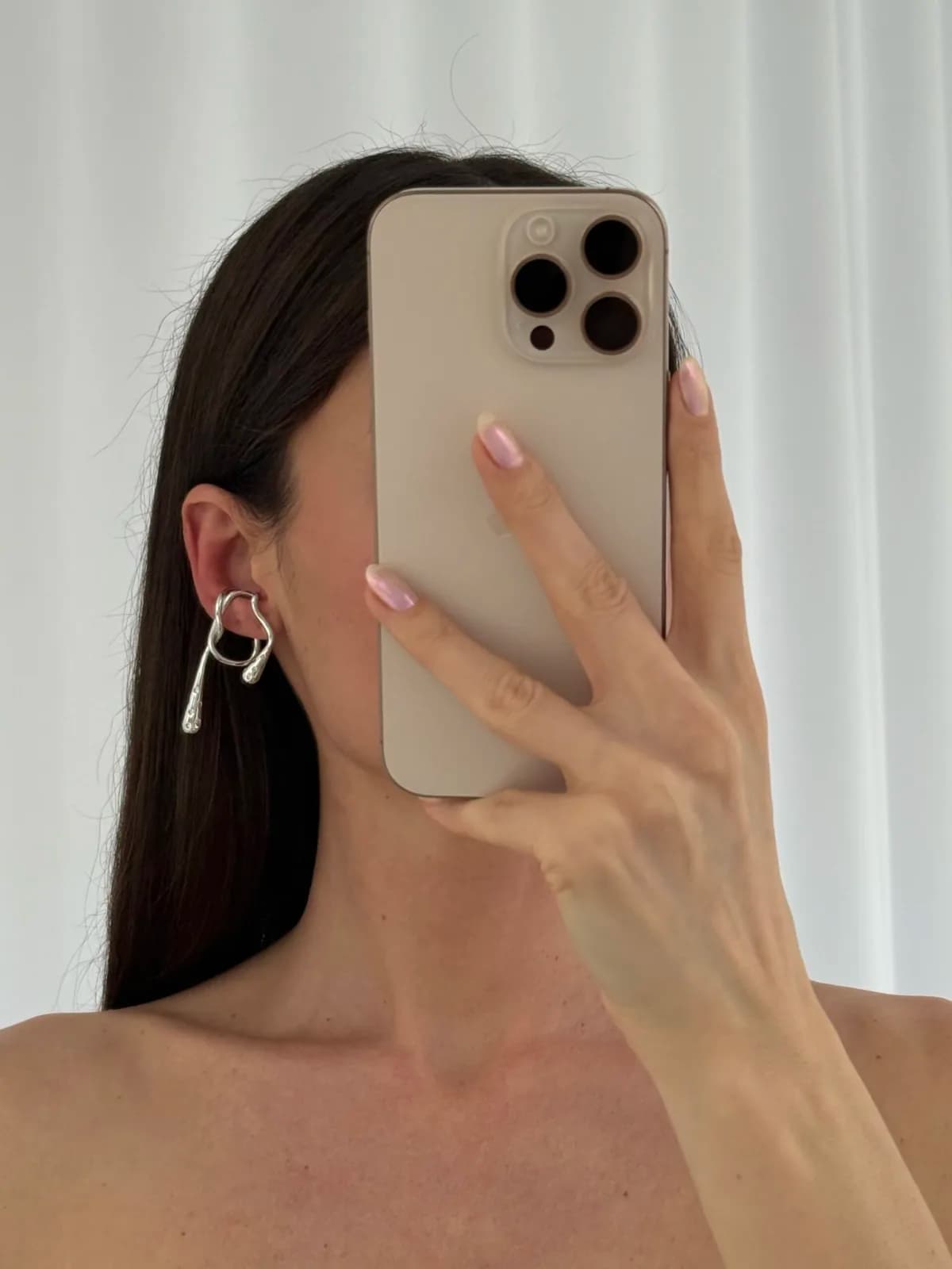 Özel Seri Zirkon Taşlı Sarmal Tasarım Gümüş Earcuff Küpe