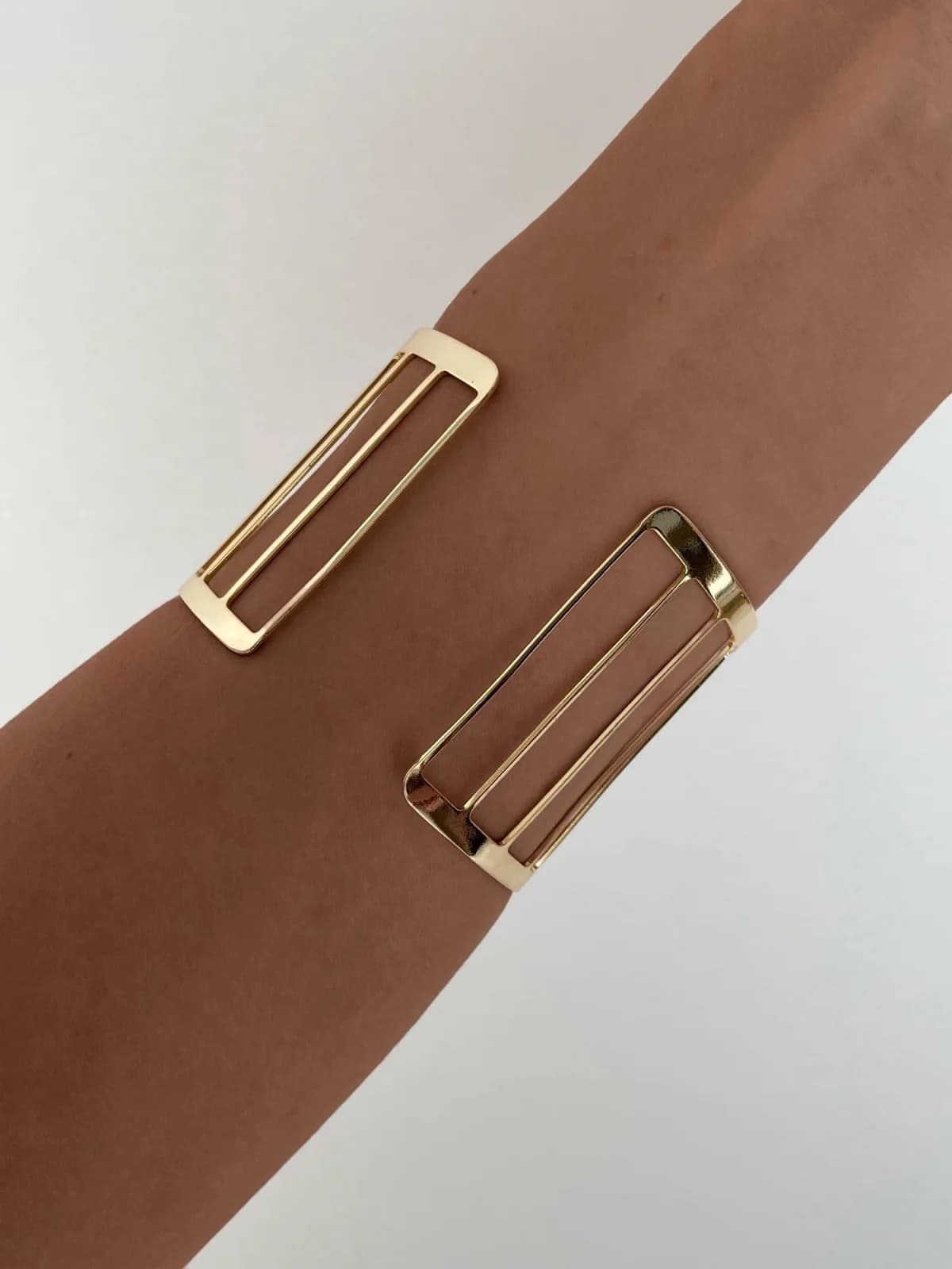 Özel Seri Geometrik Desen Gold Bileklik