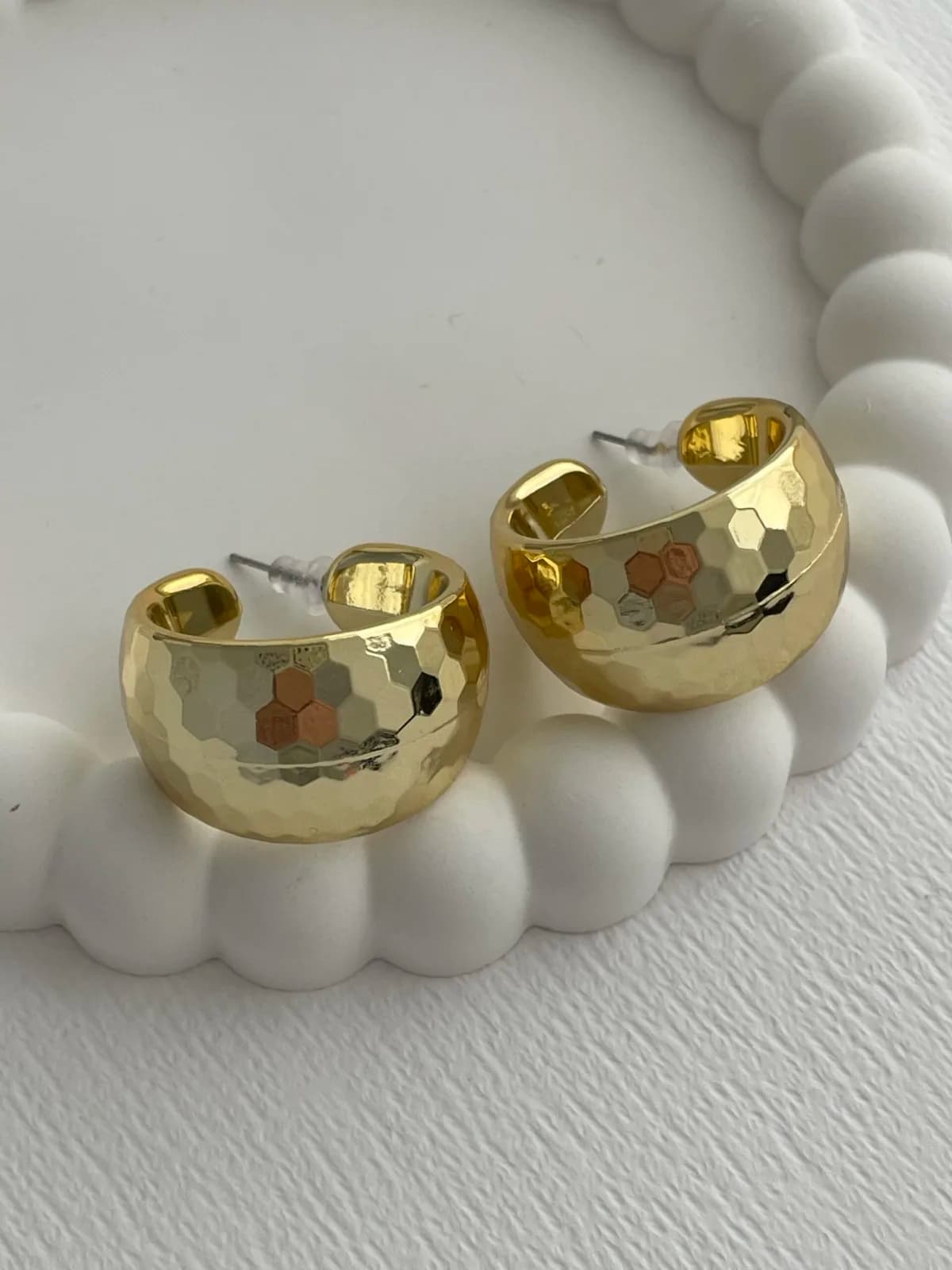 Özel Seri Disko Model Gold Halka Küpe