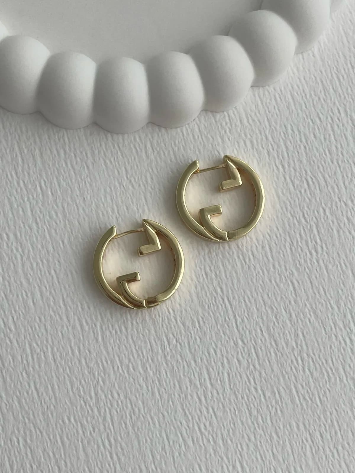 Özel Seri Marka Model Gold Küpe