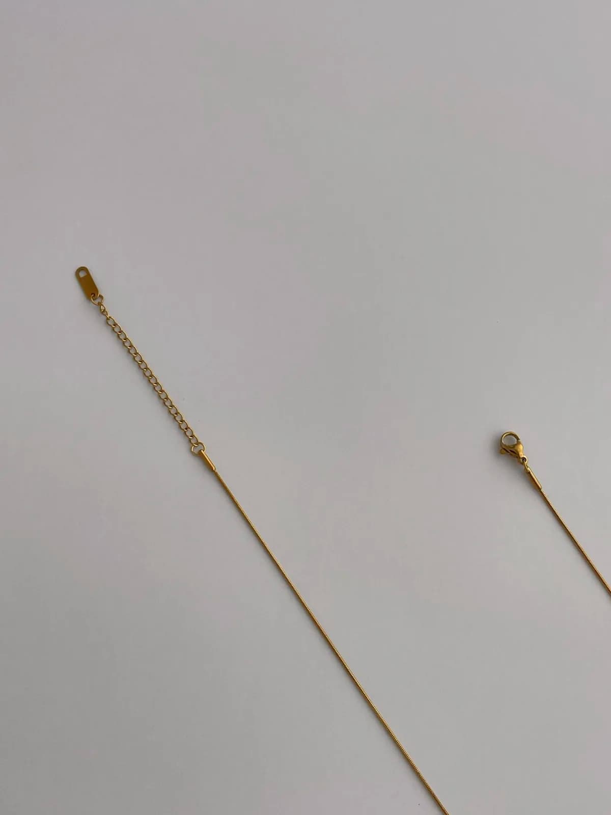 Çelik Minimal Domino Tasarım Gold Kolye