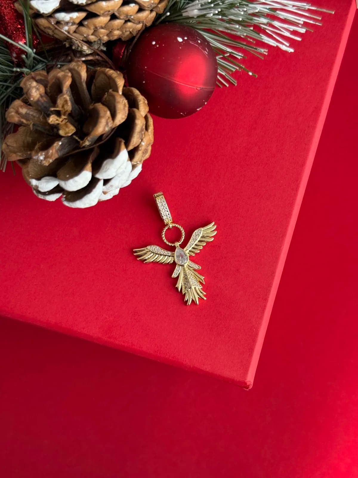 NS-Orta Boy Anka Kuşu Gold Charm Uç