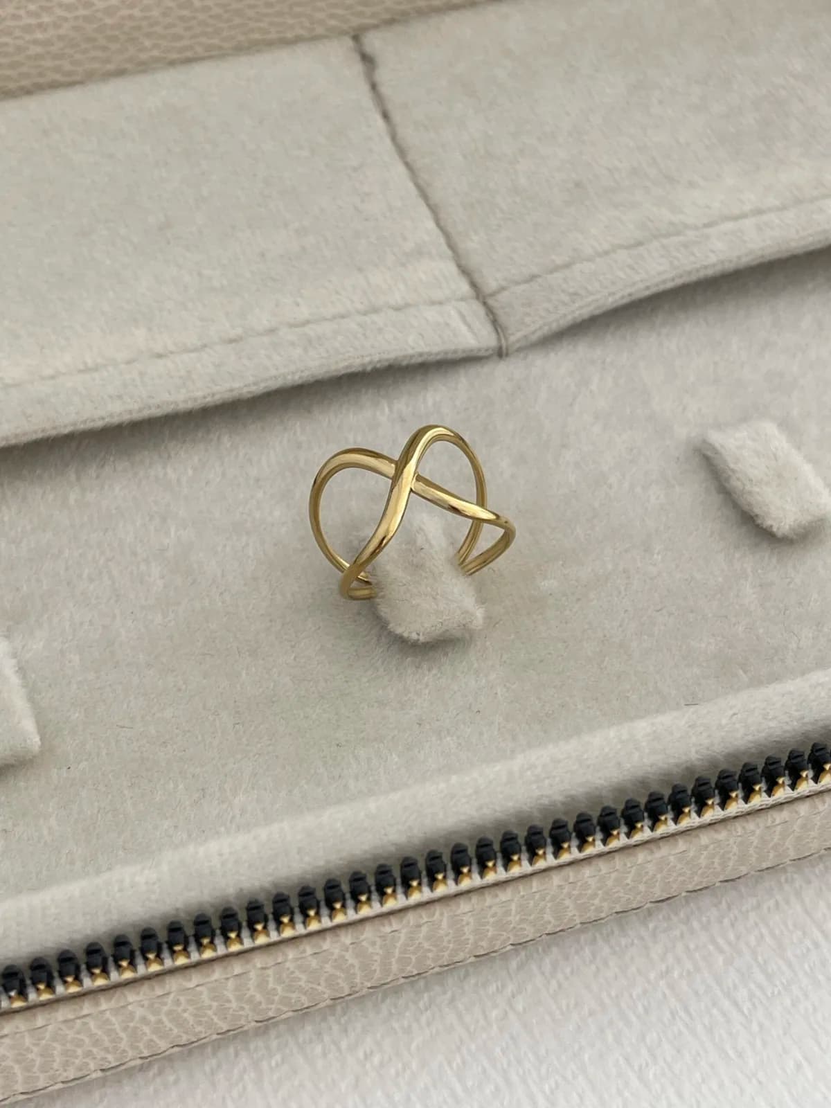 Özel Seri Pinterest Model Gold Ayarlanabilir Yüzük
