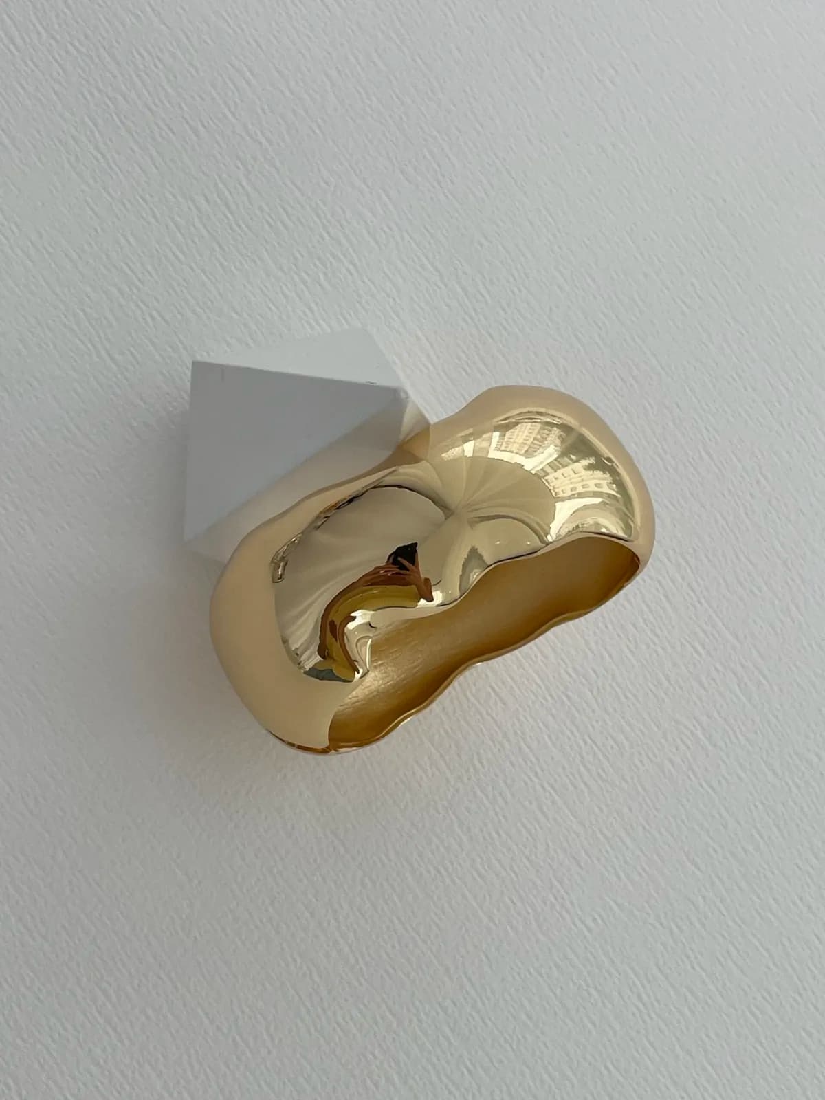Özel Seri Soyut Tasarım Gold Kelepçe Bileklik