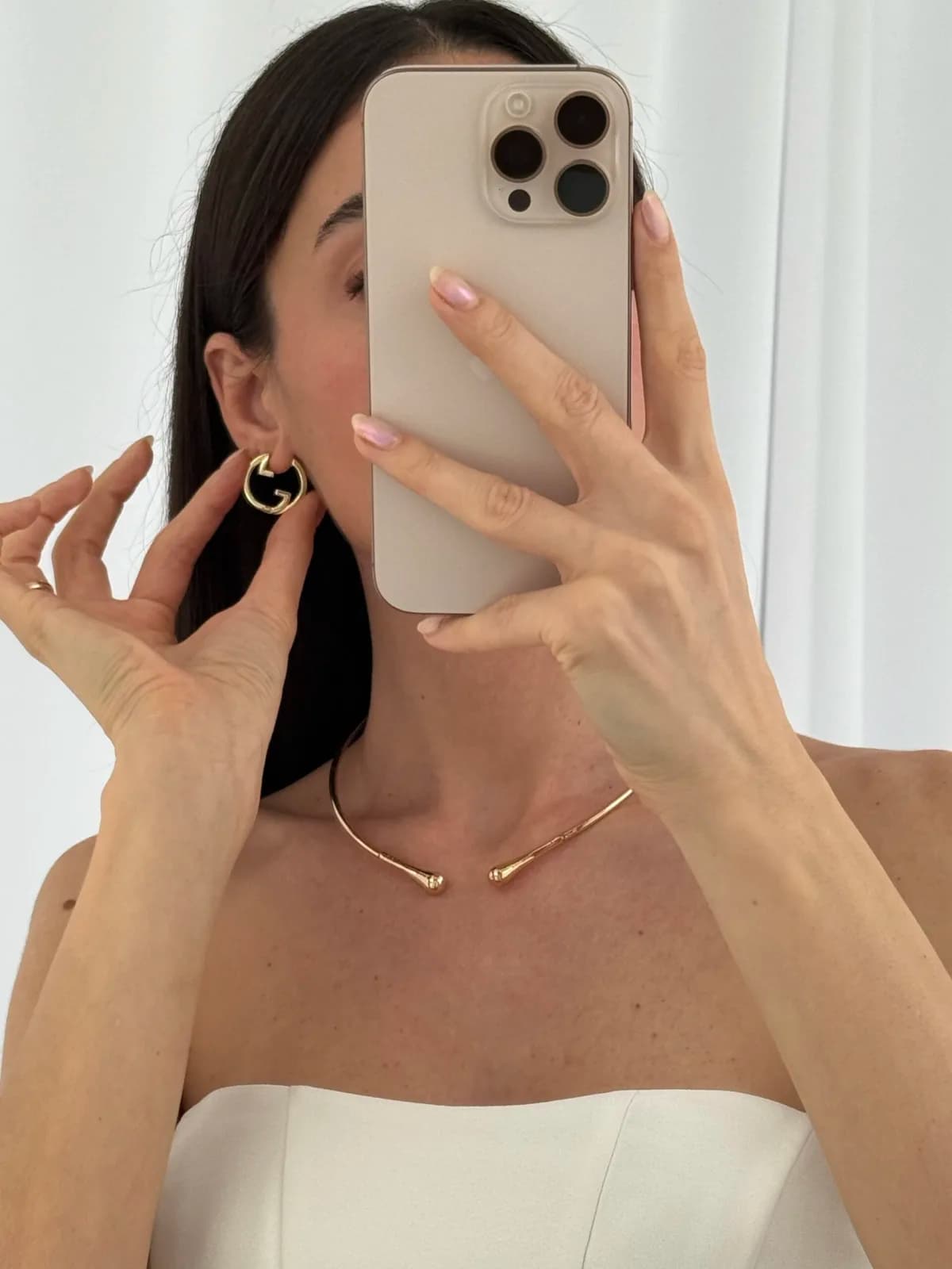 Özel Seri Marka Model Gold Küpe