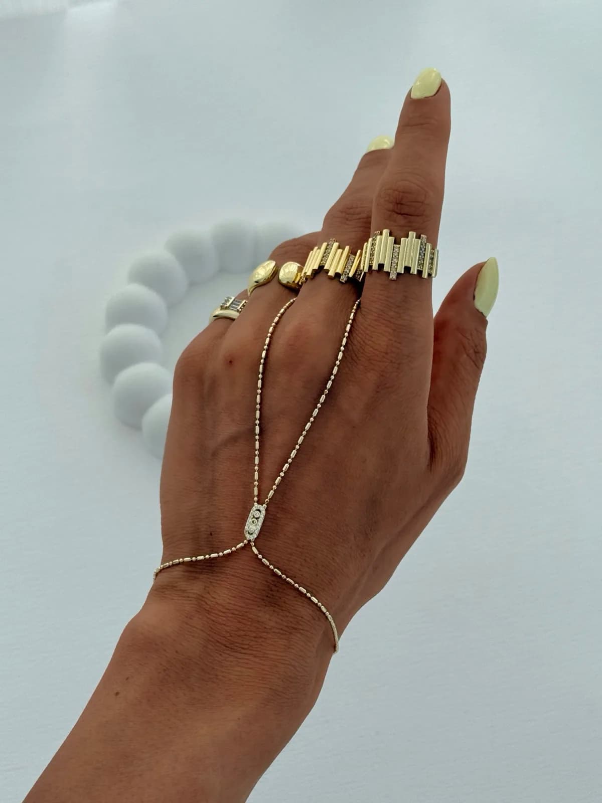 Özel Seri Zirkon Taşlı Marka Model Kesik Zincir Gold Şahmeran