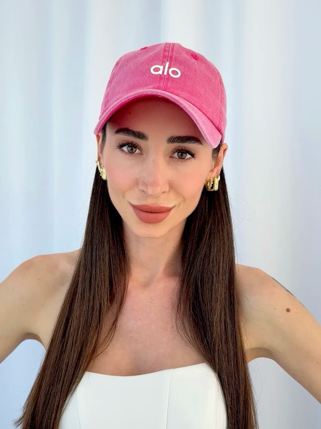 AL Marka Model Pembe Soluk Efekt Kep Şapka